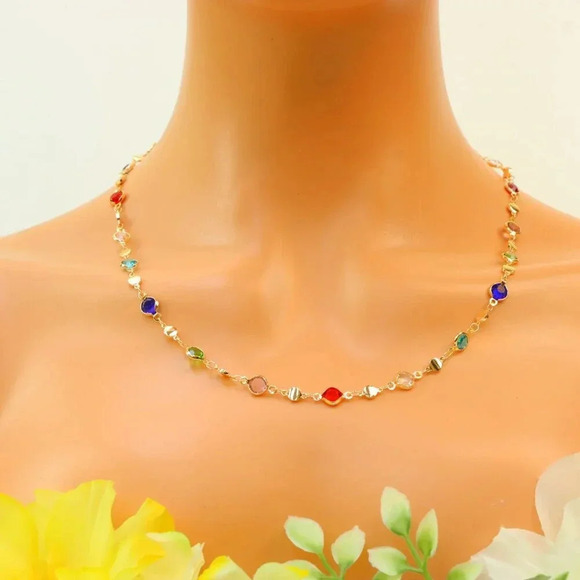 Minimalist Necklace, Sleek & Modern Design, Women’s Fashion, YC110464-N - Picture 2 of 10